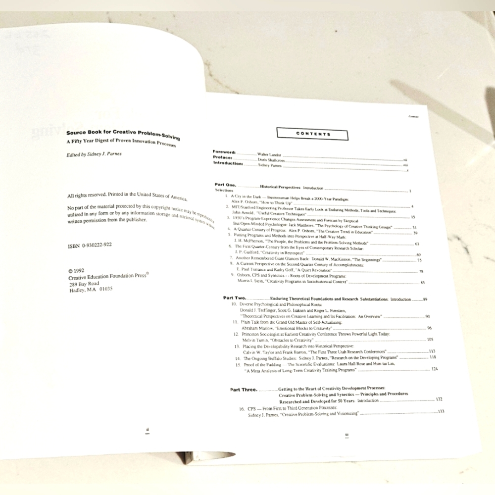 BOGO Source Book for Creative Problem Solving Sidney J Parnes Textbook - Picture 5 of 6